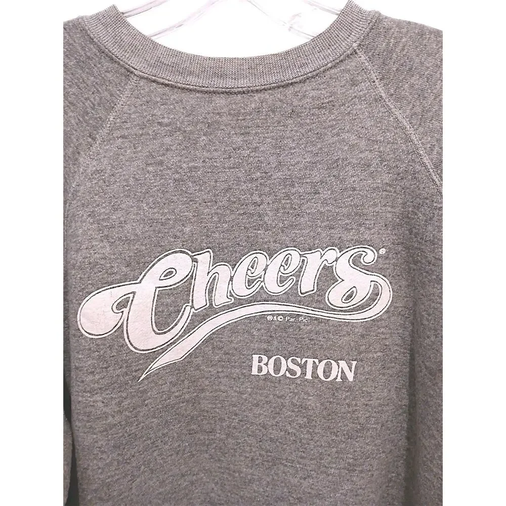 Vintage Cheers‎ Boston Sweatshirt Mens XXXL Gray White Bar Pub USA Collectible - Picture 2 of 13